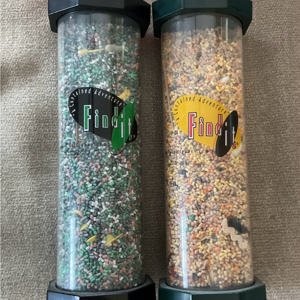 Find It! Seek-and-Find Tubes - Green & Yellow Variants